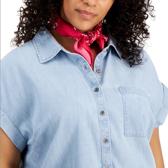 Camp Shirt - Macy’s Plus Size Brand New - Picture 3 of 6